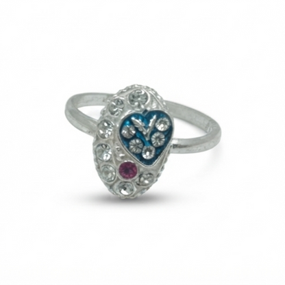 DIVYORO ROYAL BLUE HEART TOE RING