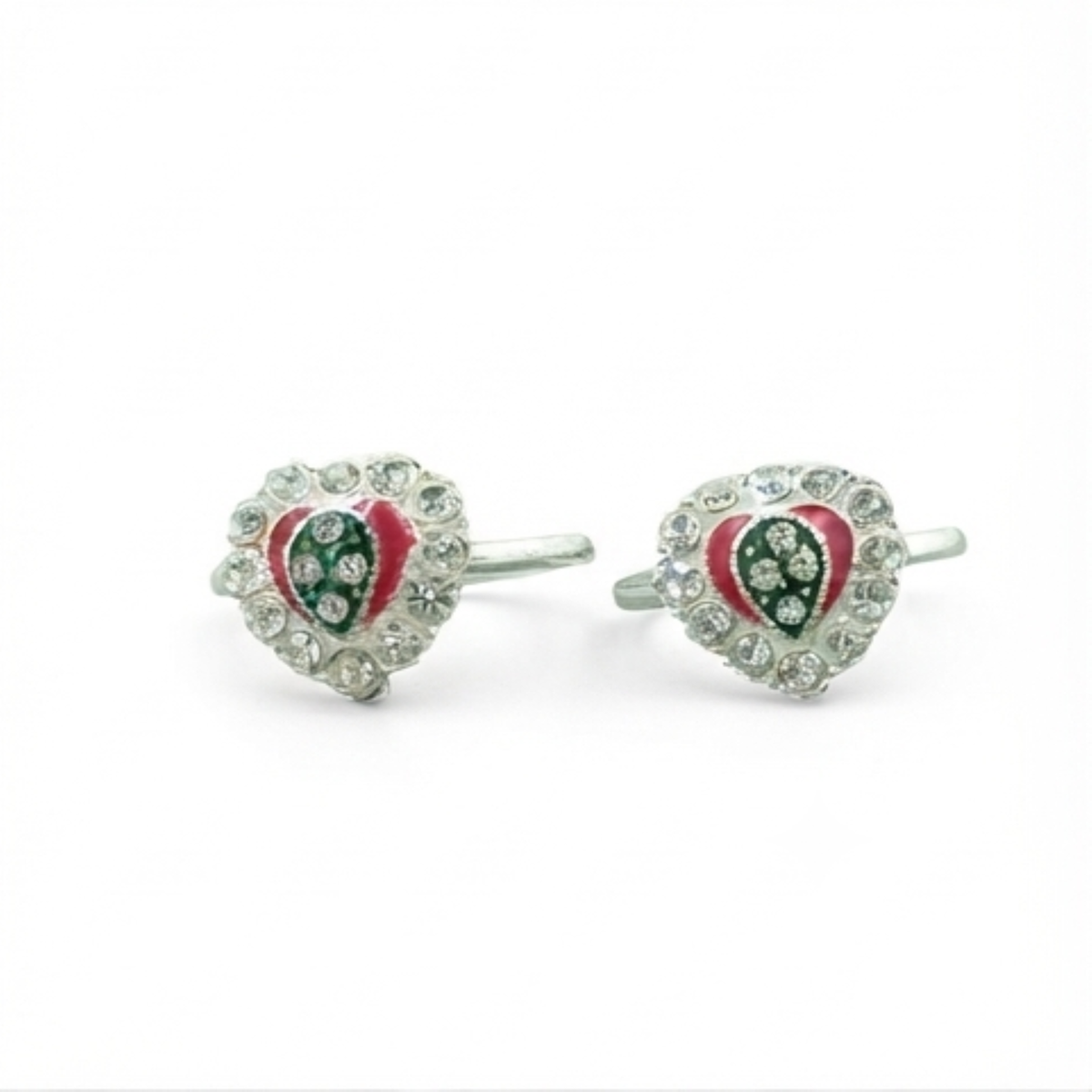 DIVYORO CLASSIC HEART TOE RING SET