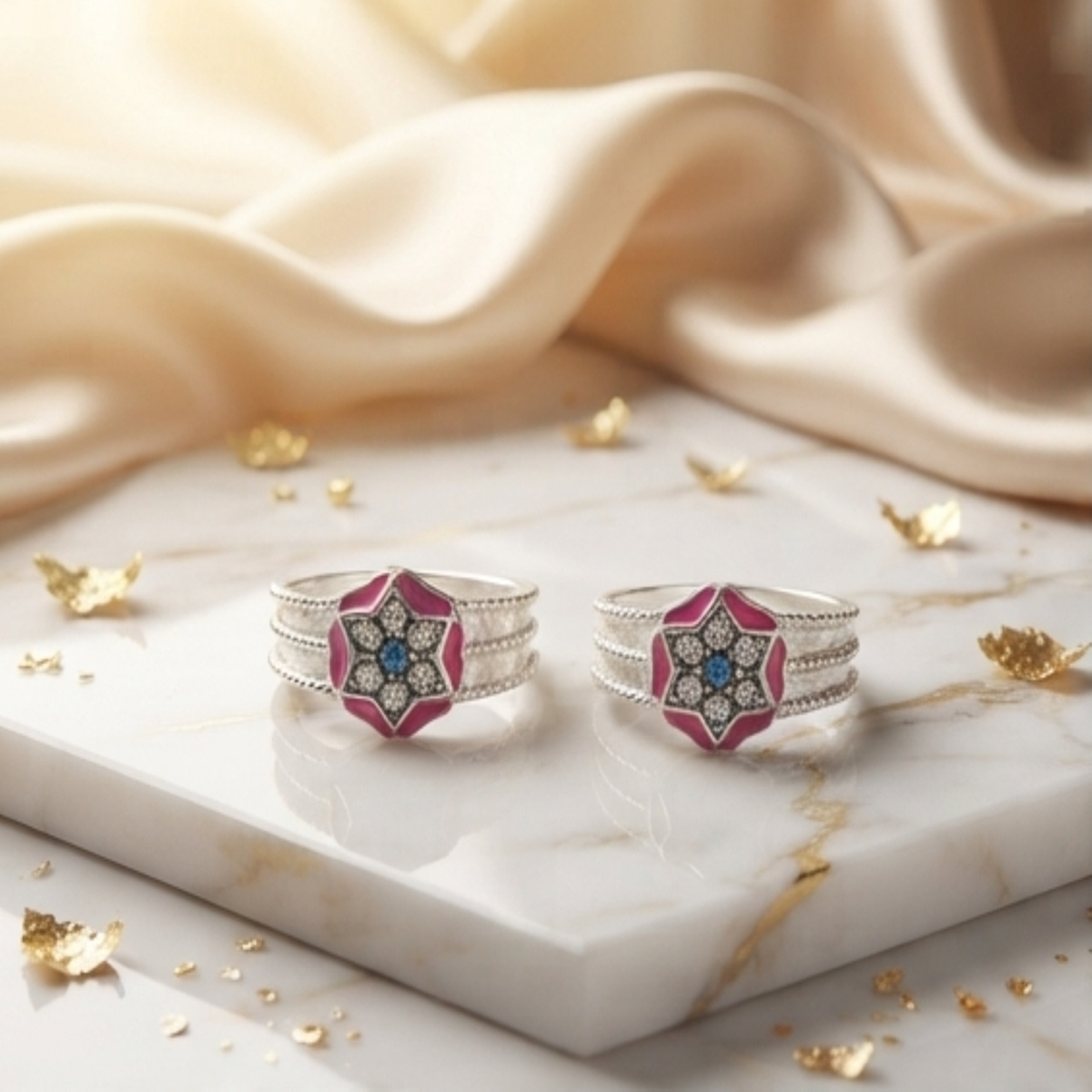 DIVYORO STAR-PATTERN TOE RING