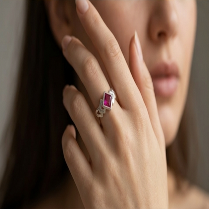 DIVYORO FUCHSIA PEAK RING