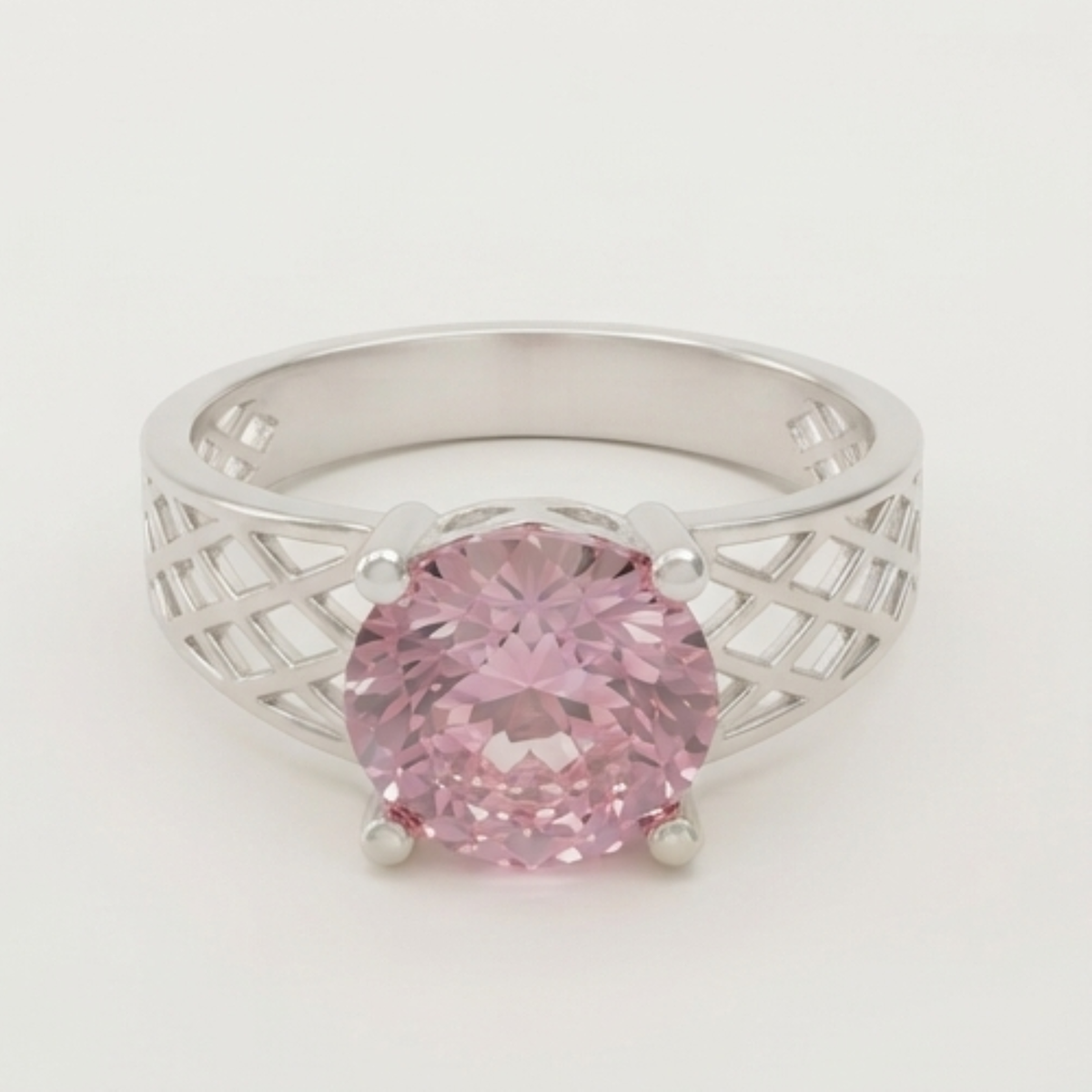 DIVYORO PINK SOLITAIRE RING