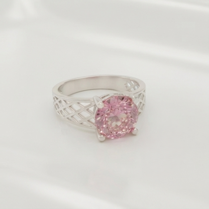 DIVYORO PINK SOLITAIRE RING
