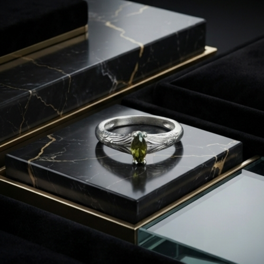 DIVYORO LEAF & VINE BAND RING