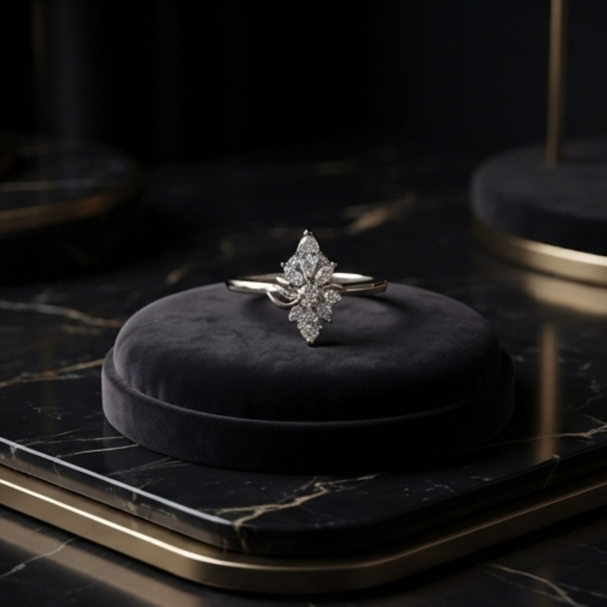 DIVYORO FLORA CLUSTER RING