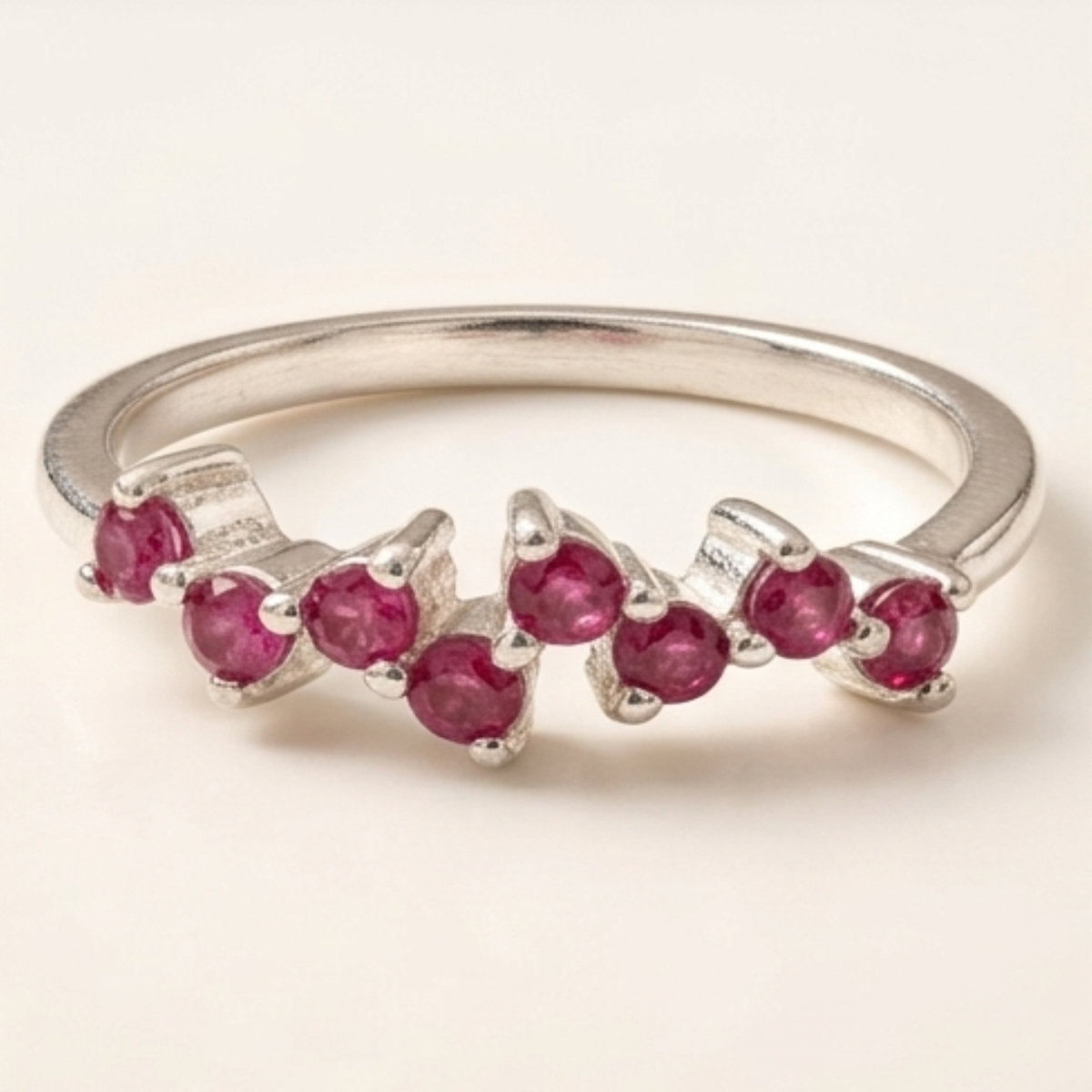 DIVYORO PINK SAPPHIRE CLUSTER RING