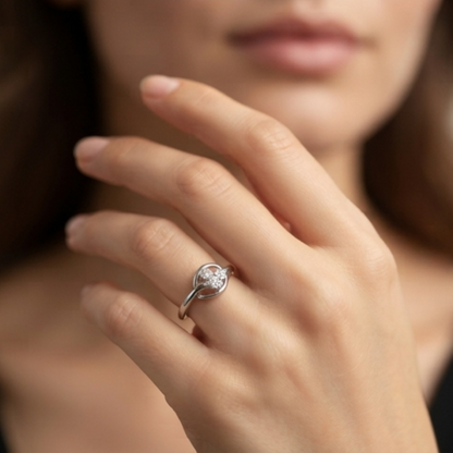 DIVYORO TRINITY CLUSTER RING