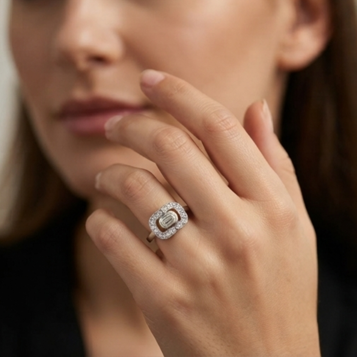 DIVYORO ETERNITY HOOPS RING