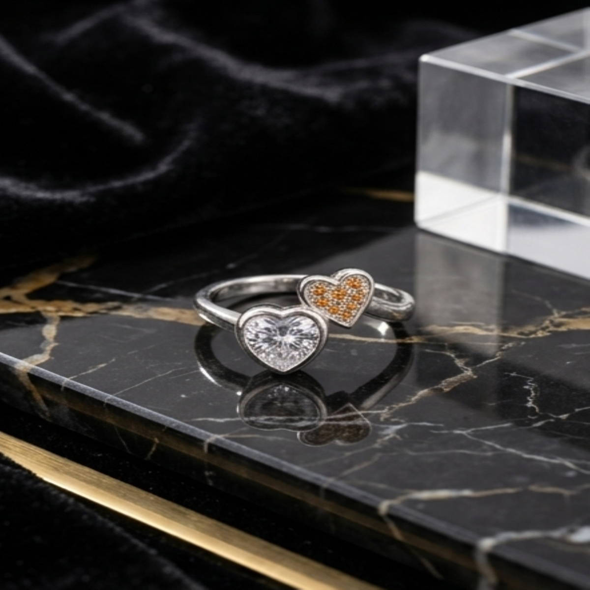 DIVYORO HEART SOLITAIRE RING