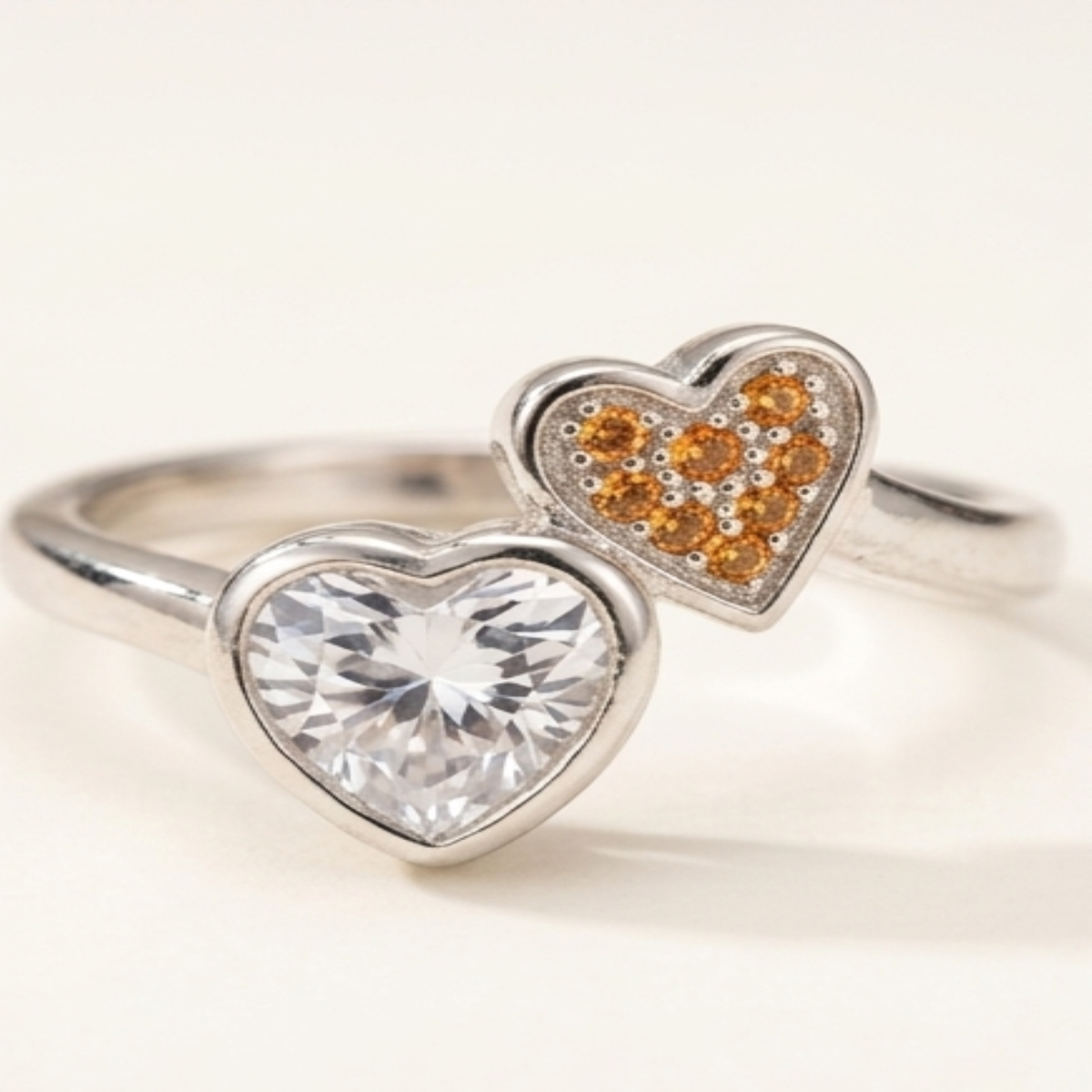 DIVYORO HEART SOLITAIRE RING