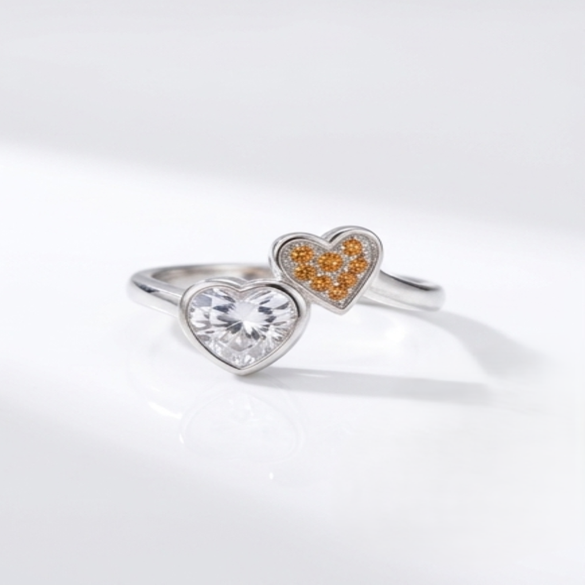 DIVYORO HEART SOLITAIRE RING