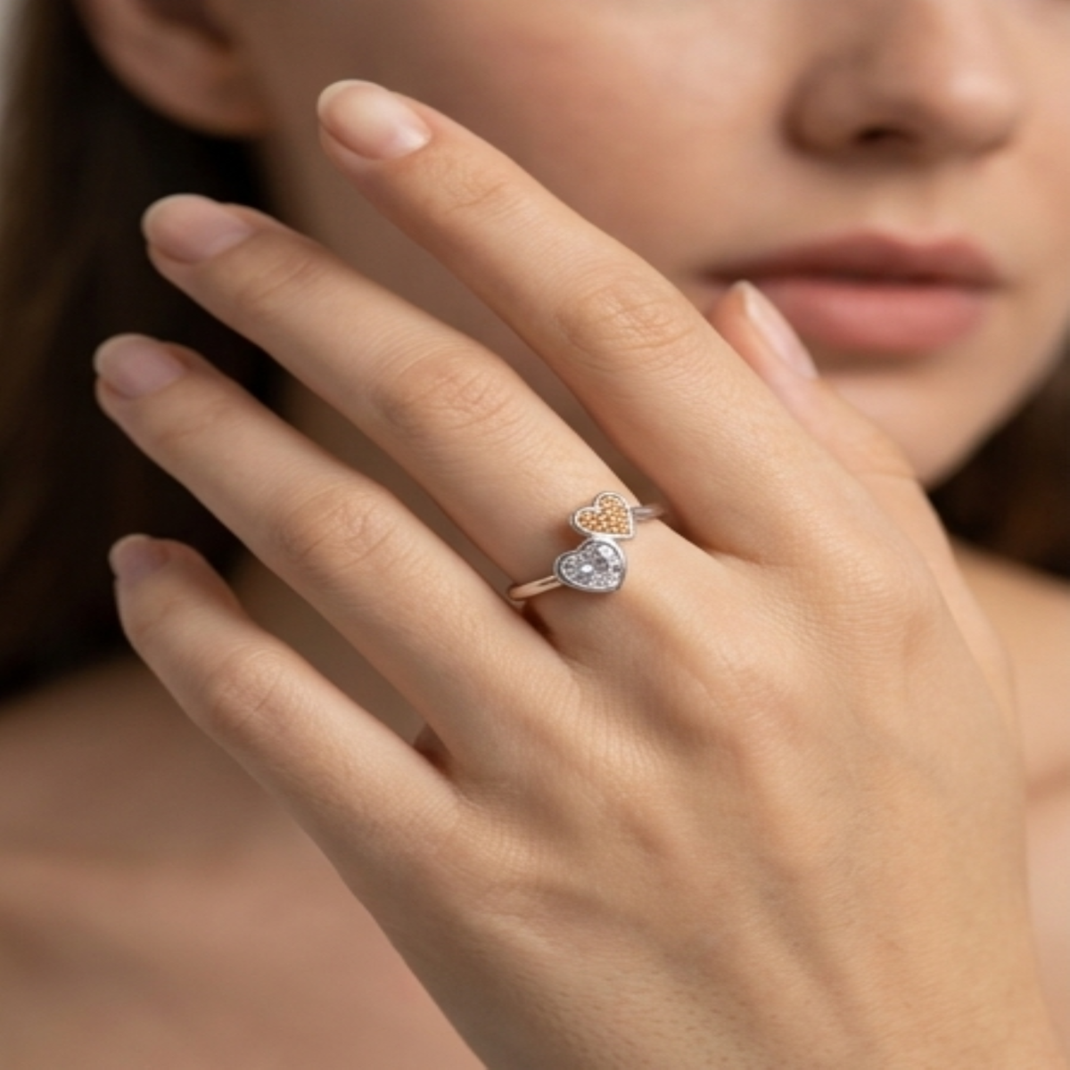 DIVYORO HEART SOLITAIRE RING