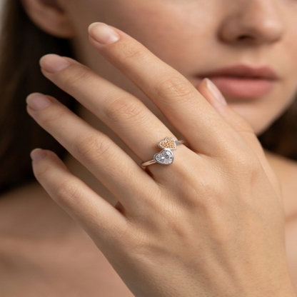 DIVYORO HEART SOLITAIRE RING