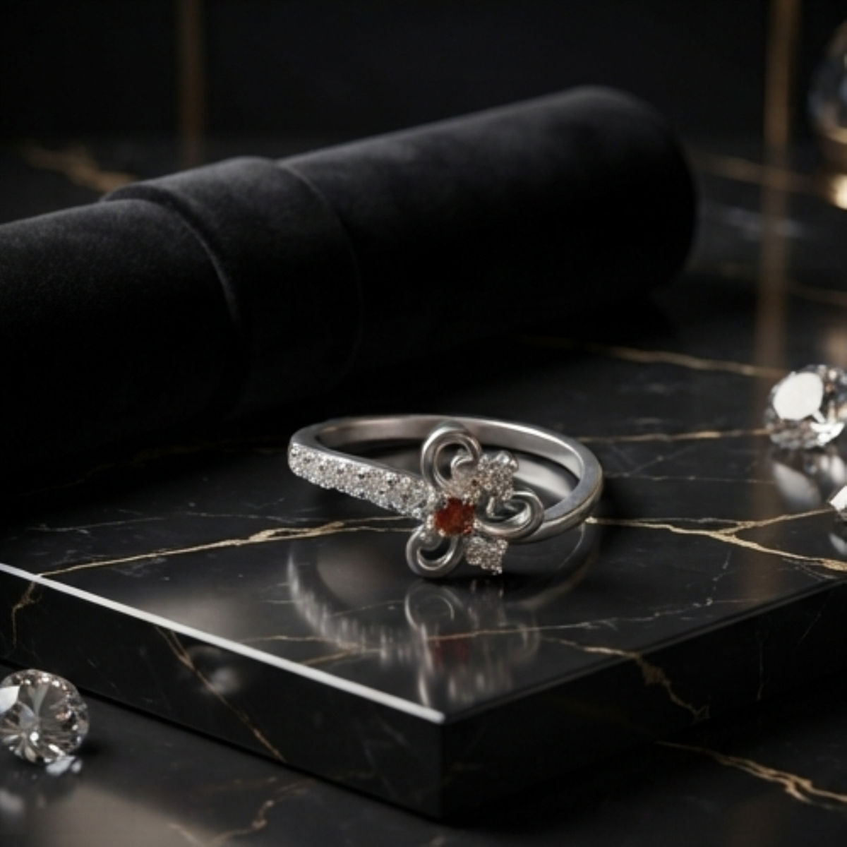 DIVYORO SERENADE FLORAL RING