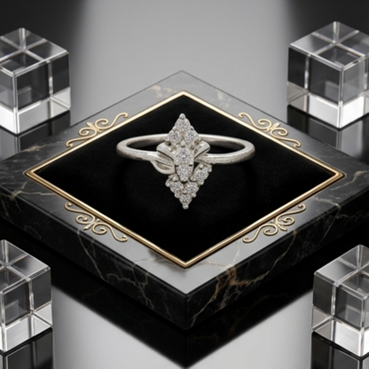 DIVYORO BRILLIANCE CLUSTER RING
