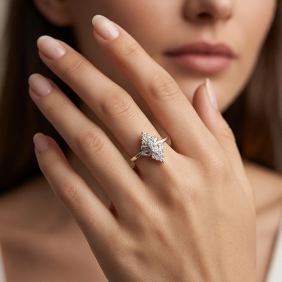 DIVYORO BRILLIANCE CLUSTER RING
