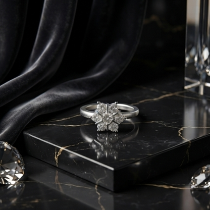 DIVYORO PETAL BLOOM RING