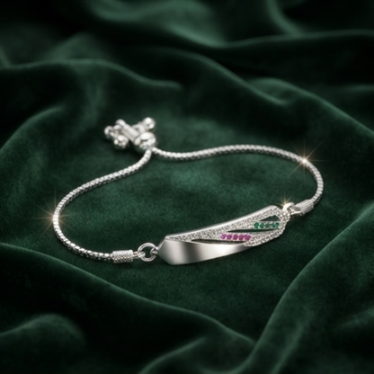 DIVYORO SERAPHINA GEMSTONE BAR BRACELET