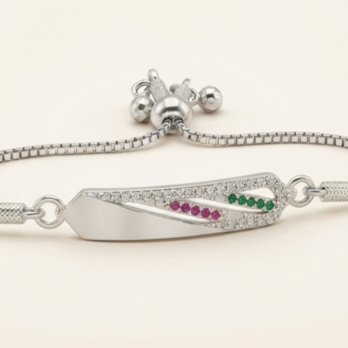 DIVYORO SERAPHINA GEMSTONE BAR BRACELET