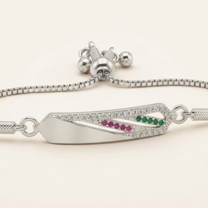 DIVYORO SERAPHINA GEMSTONE BAR BRACELET