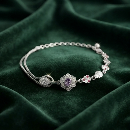 DIVYORO INFINITE LOVE SILVER BRACELET
