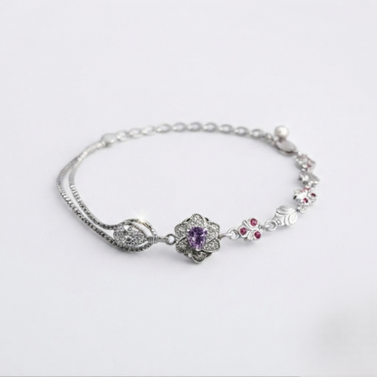 DIVYORO INFINITE LOVE SILVER BRACELET