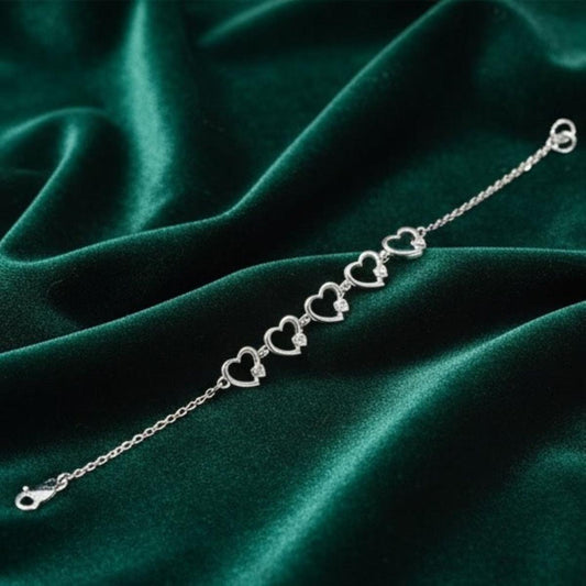 DIVYORO SWEETHEART SPARKLE LINKED BRACELET
