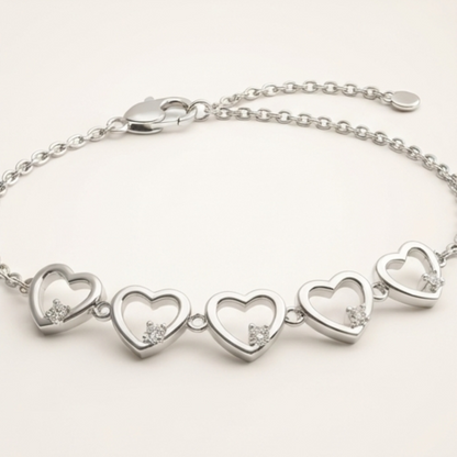 DIVYORO SWEETHEART SPARKLE LINKED BRACELET