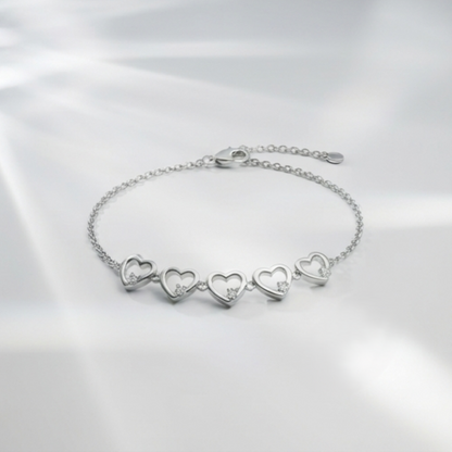 DIVYORO SWEETHEART SPARKLE LINKED BRACELET