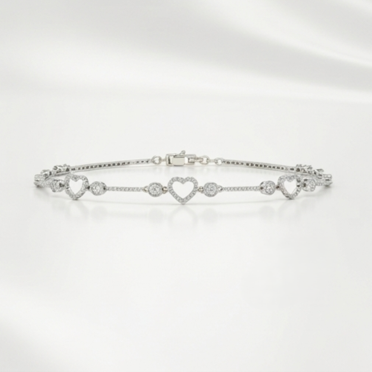 DIVYORO TRINITY HEART INFINITY BAR BRACELET