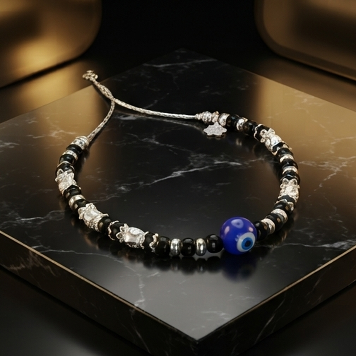 DIVYORO EVIL EYE SILVER ANKLET