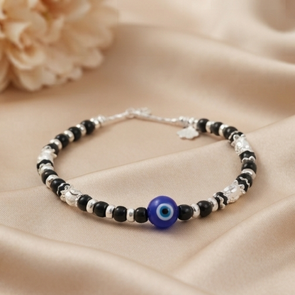 DIVYORO EVIL EYE SILVER ANKLET