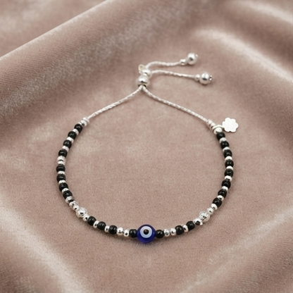 DIVYORO MIDNIGHT BEAD ANKLET