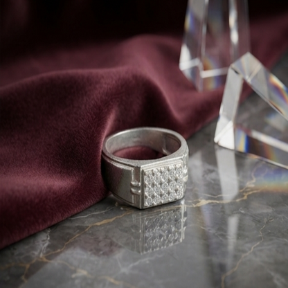 DIVYORO SILVER BRILLIANCE RING