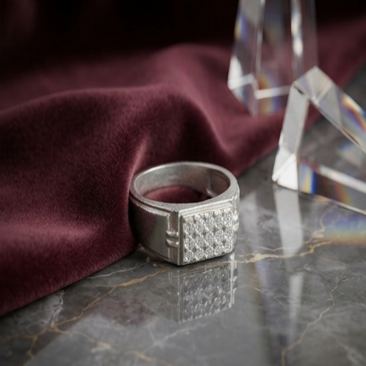 DIVYORO SILVER BRILLIANCE RING