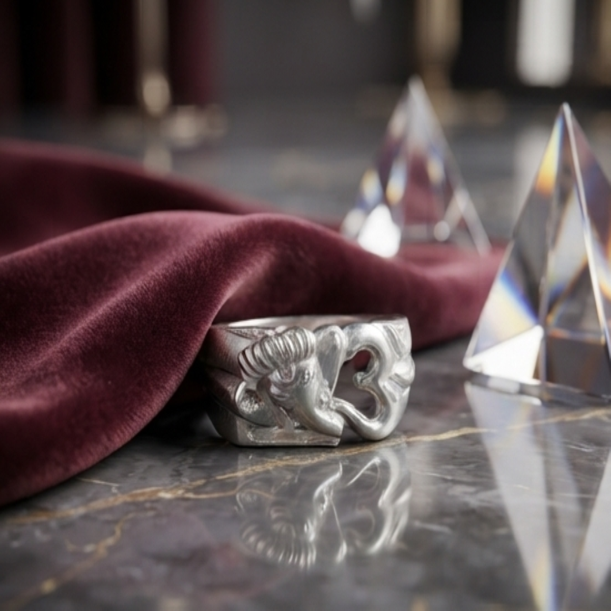 DIVYORO GANESHA GRACE RING