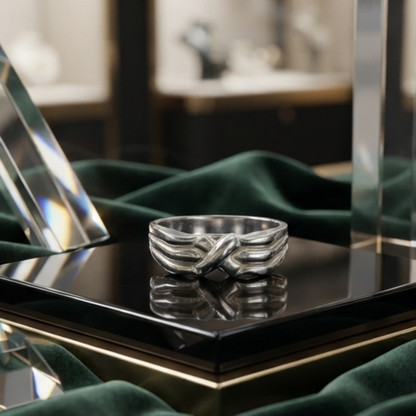 DIVYORO SCULPTURAL X RING