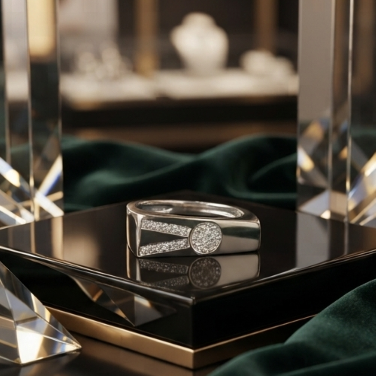 DIVYORO PRECISION MOTIF RING