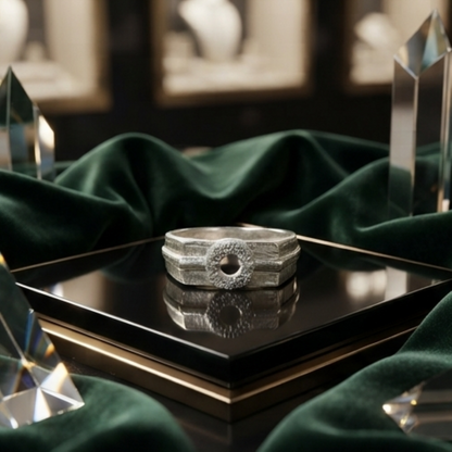 DIVYORO SUNBURST CIRCLE RING