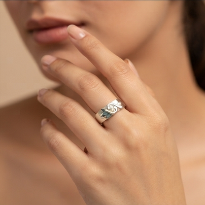 DIVYORO SWIRL MOTIF RING