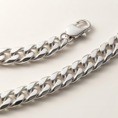 DIVYORO POLISHED FLAT INTERLOCKING BRACELET