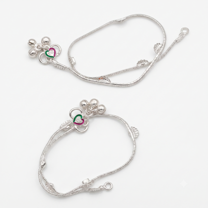 DIVYORO REGAL CHARM SILVER PAYAL