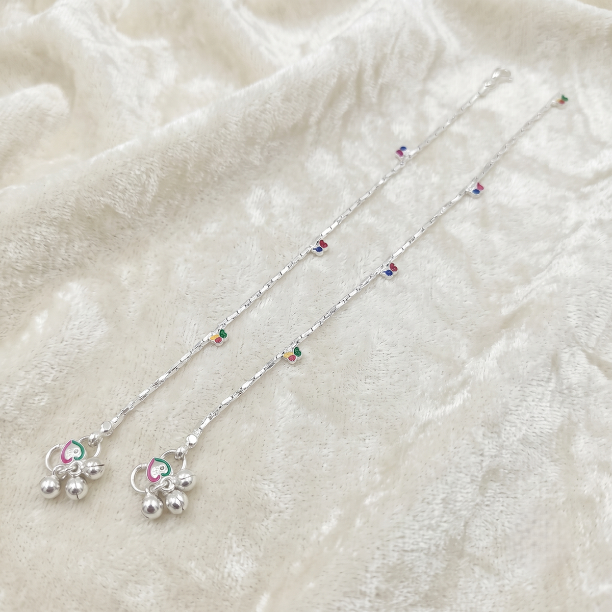 DIVYORO EVERYDAY CHARM SILVER ANKLET