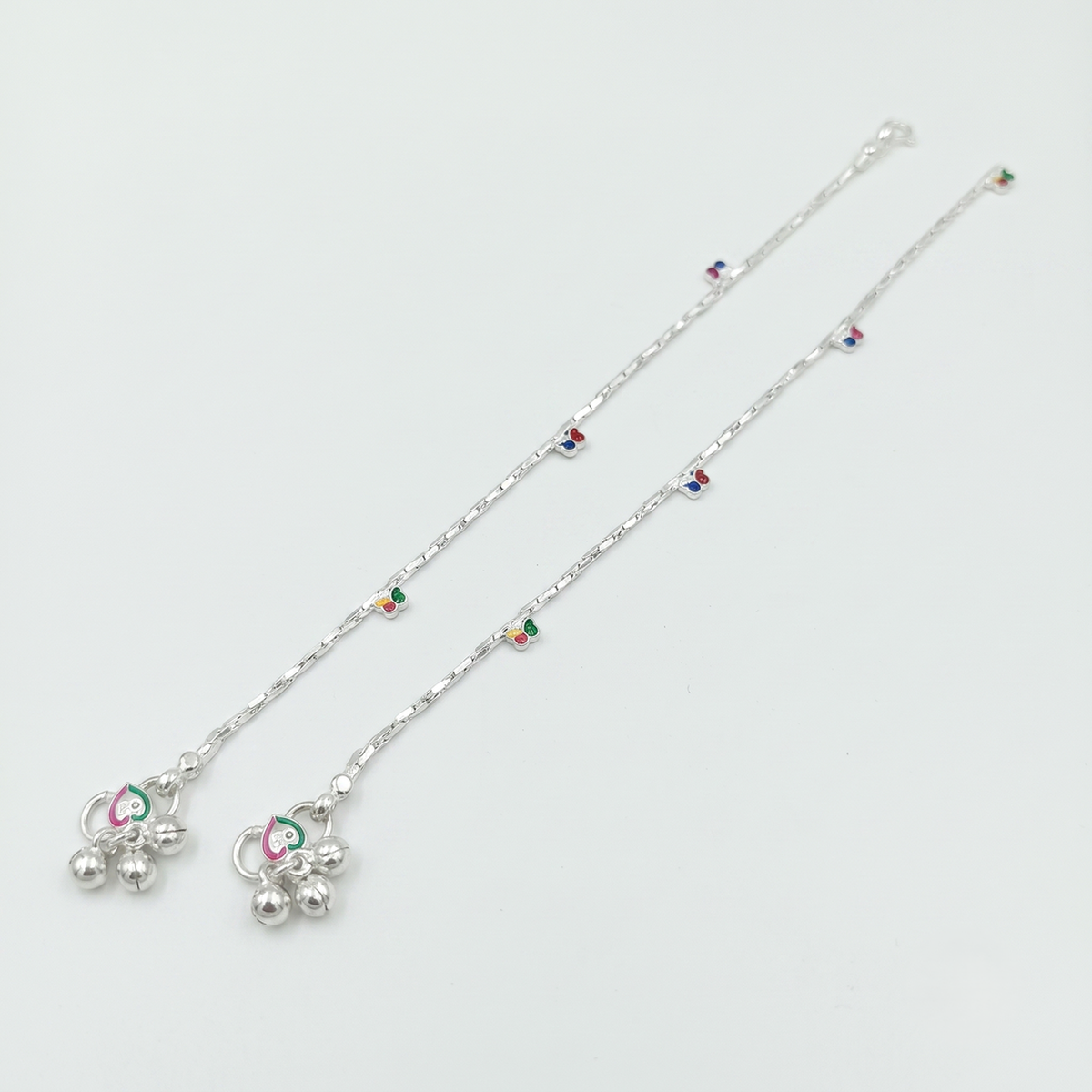 DIVYORO EVERYDAY CHARM SILVER ANKLET