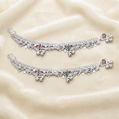 DIVYORO LAYERED ENAMEL GHUNGROO PAYAL