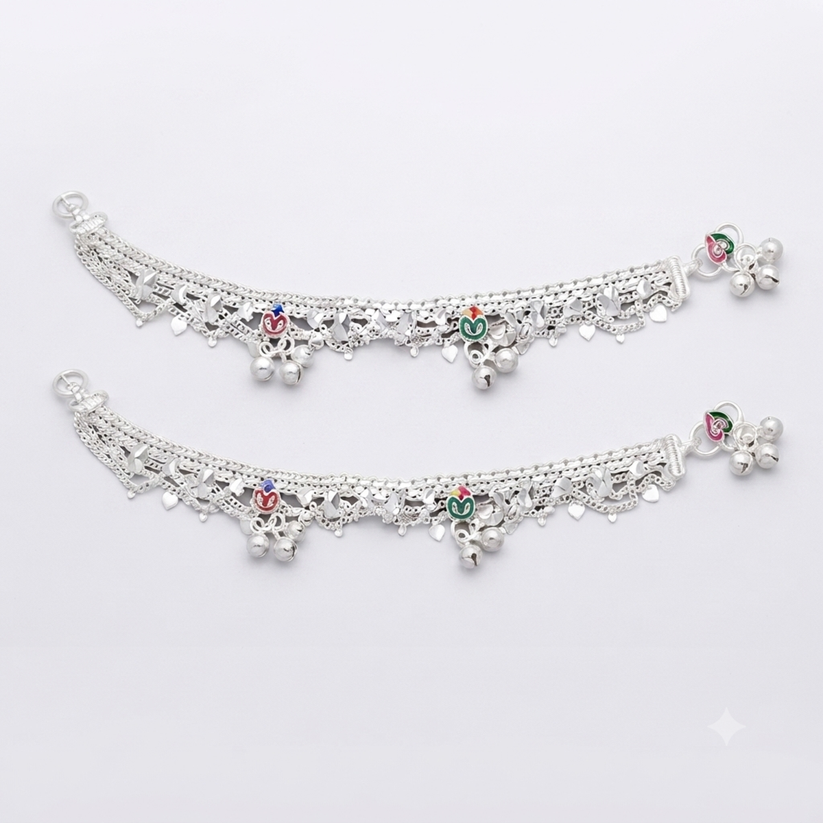 DIVYORO LAYERED ENAMEL GHUNGROO PAYAL