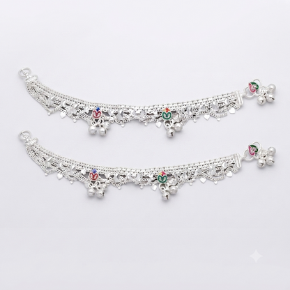 DIVYORO LAYERED ENAMEL GHUNGROO PAYAL