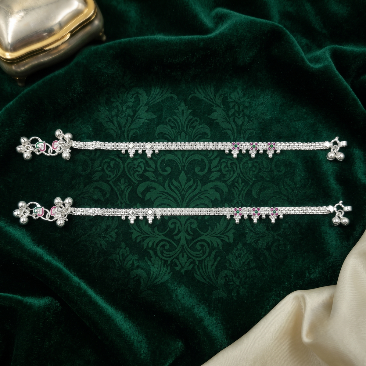 DIVYORO ROYAL CHIME SILVER PAYAL