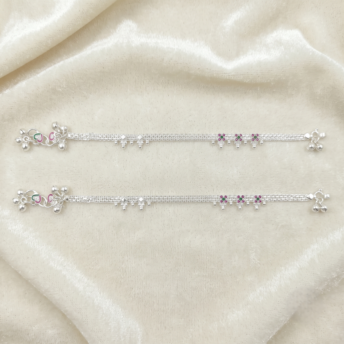 DIVYORO ROYAL CHIME SILVER PAYAL