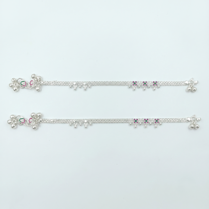 DIVYORO ROYAL CHIME SILVER PAYAL