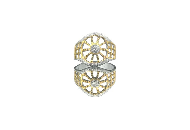 DIVYORO THE OPENWORK SPOKE WHEEL RING